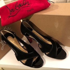 Christian louboutin Black suede sandal